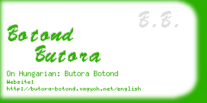 botond butora business card